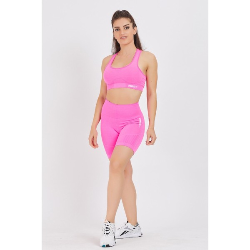 Gymwolves Kadın Spor Şort | Biker | Fuchsia | Dikişsiz Spor Şort | Enerji Serisi Şort & Kapri (Outdoor) Fiyatı