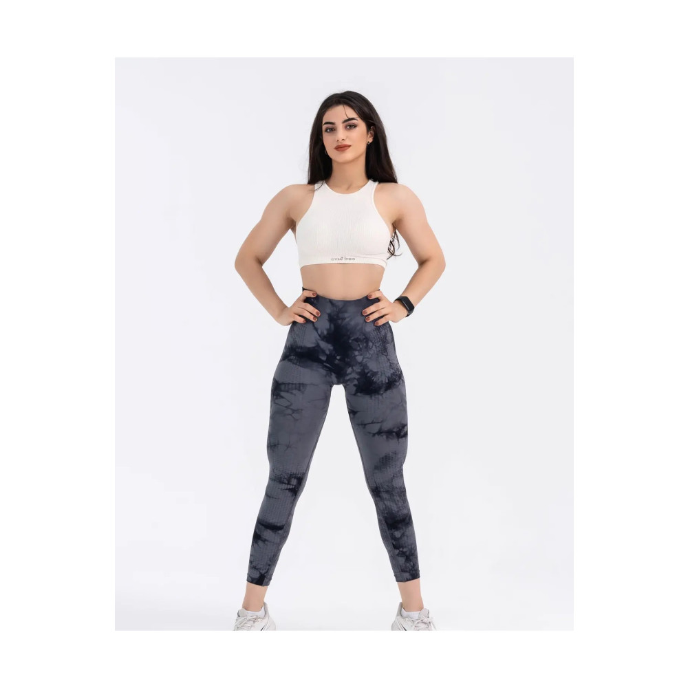 GYMXPRO Dikişsiz Push-up Toparlayıcı Siyah Batik Desen Spor Tayt XS Beden Tayt Fiyatı