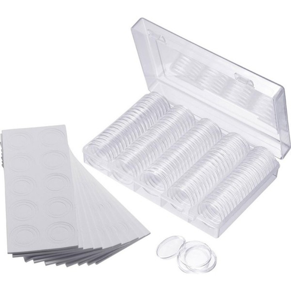 Gypsophila Yeni Para Koleksiyonu Ekran Depolama Kutusu Kılıfı + 100 Pcs Yuvarlak Kapsül Konteynerleri Beyaz (Yurt Dışından) Torpido Aksesuarları & Bakımı Fiyatı