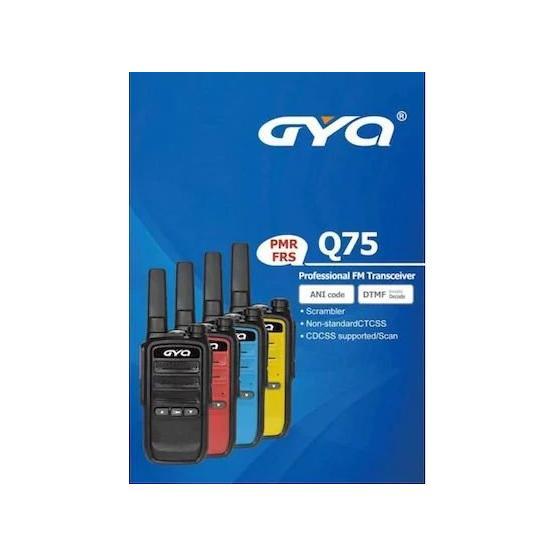 GYQ Q75 PMR Kırmızı Tekli El Telsizi