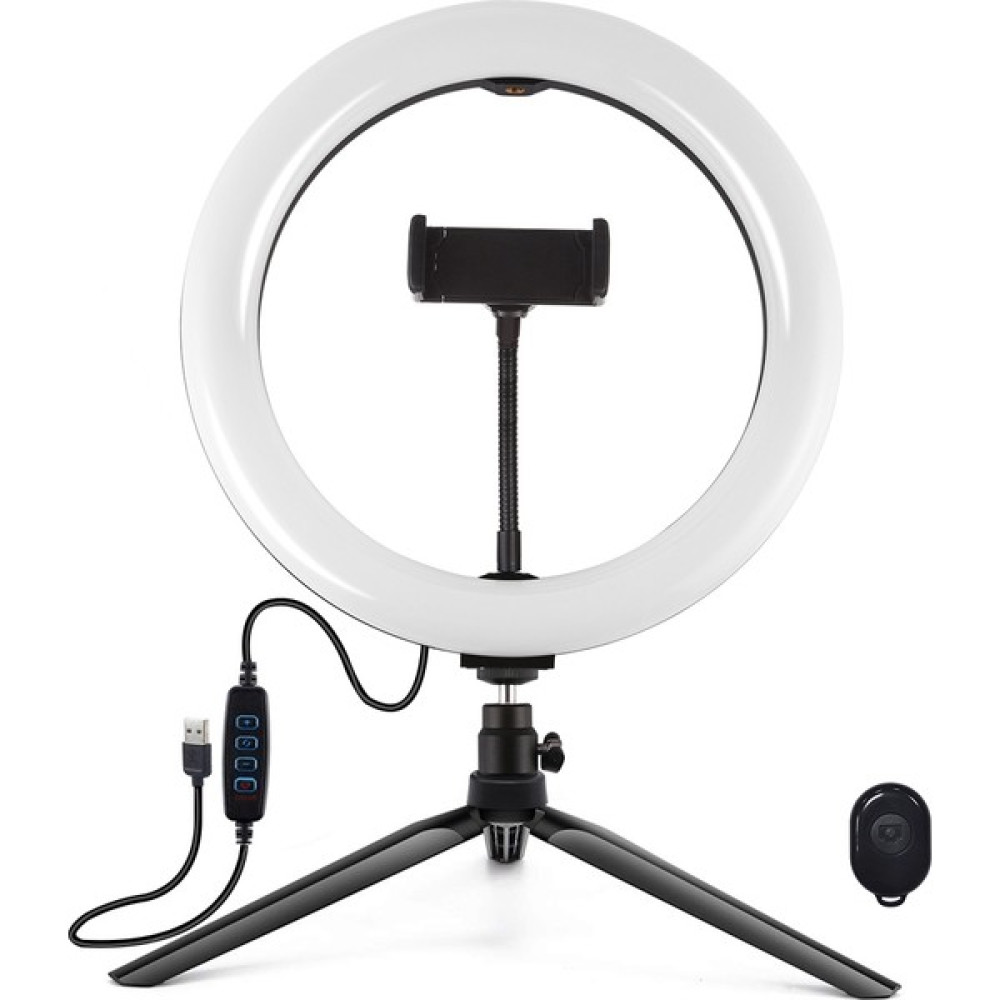 Gzplz 10.2 Inç 26CM Işık + Masaüstü Tripod Montajı - Siyah (Yurt Dışından) Video Kamera Aksesuarları Fiyatı