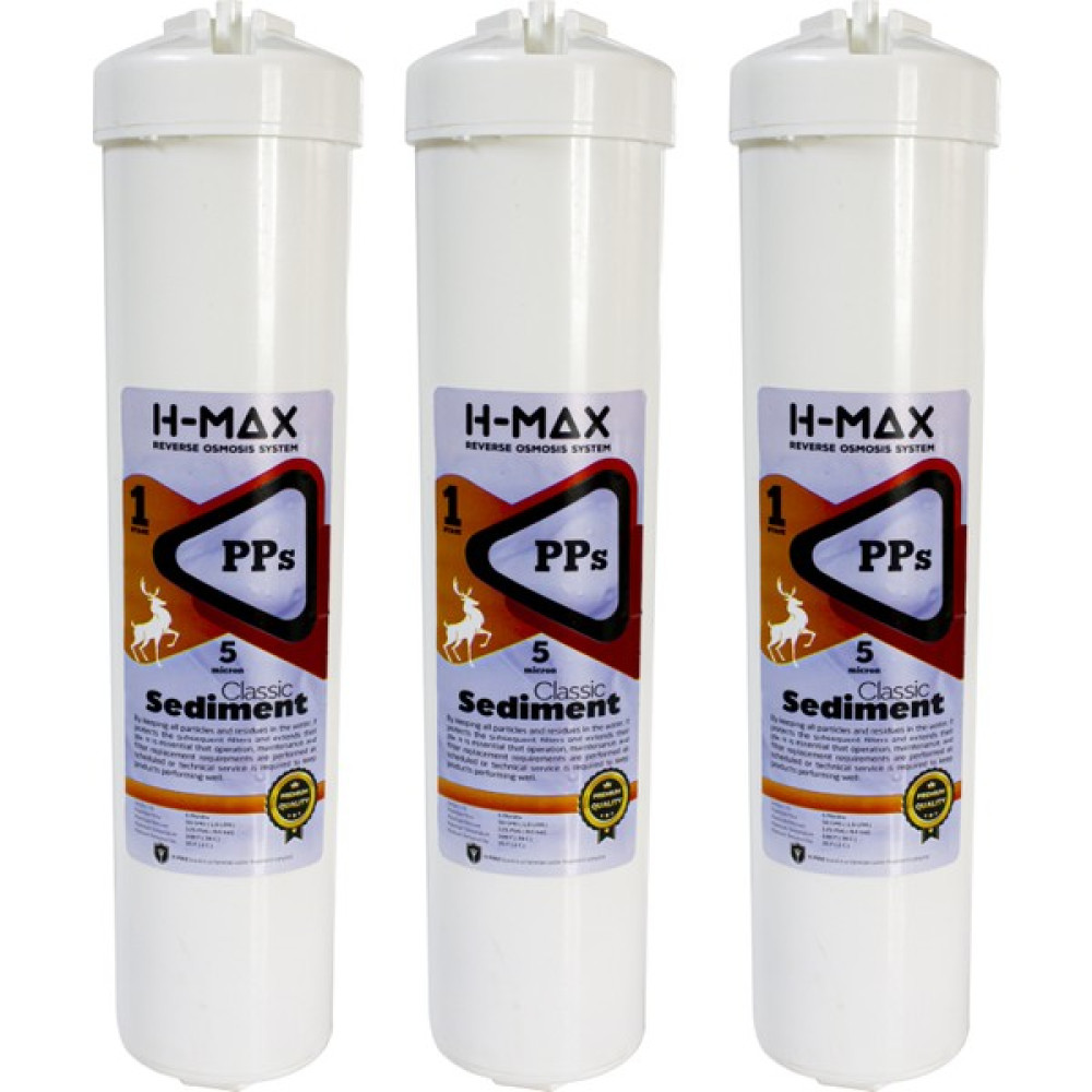 H-Max 3'lü 5 Micron Sediment Filtre Kapalı Kasa Su Arıtma Cihazlarına Uyumlu - Beyaz Bahçe Makinesi Aksesuar & Yedek Parça Fiyatı