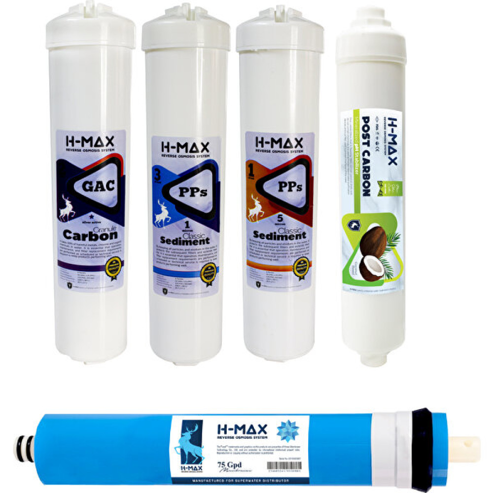 H-Max 75 Gpd Membranlı Kapalı Kasa Su Arıtma Cihazı 5'li Filtre Seti - 0054 - Beyaz Bahçe Makinesi Aksesuar & Yedek Parça Fiyatı