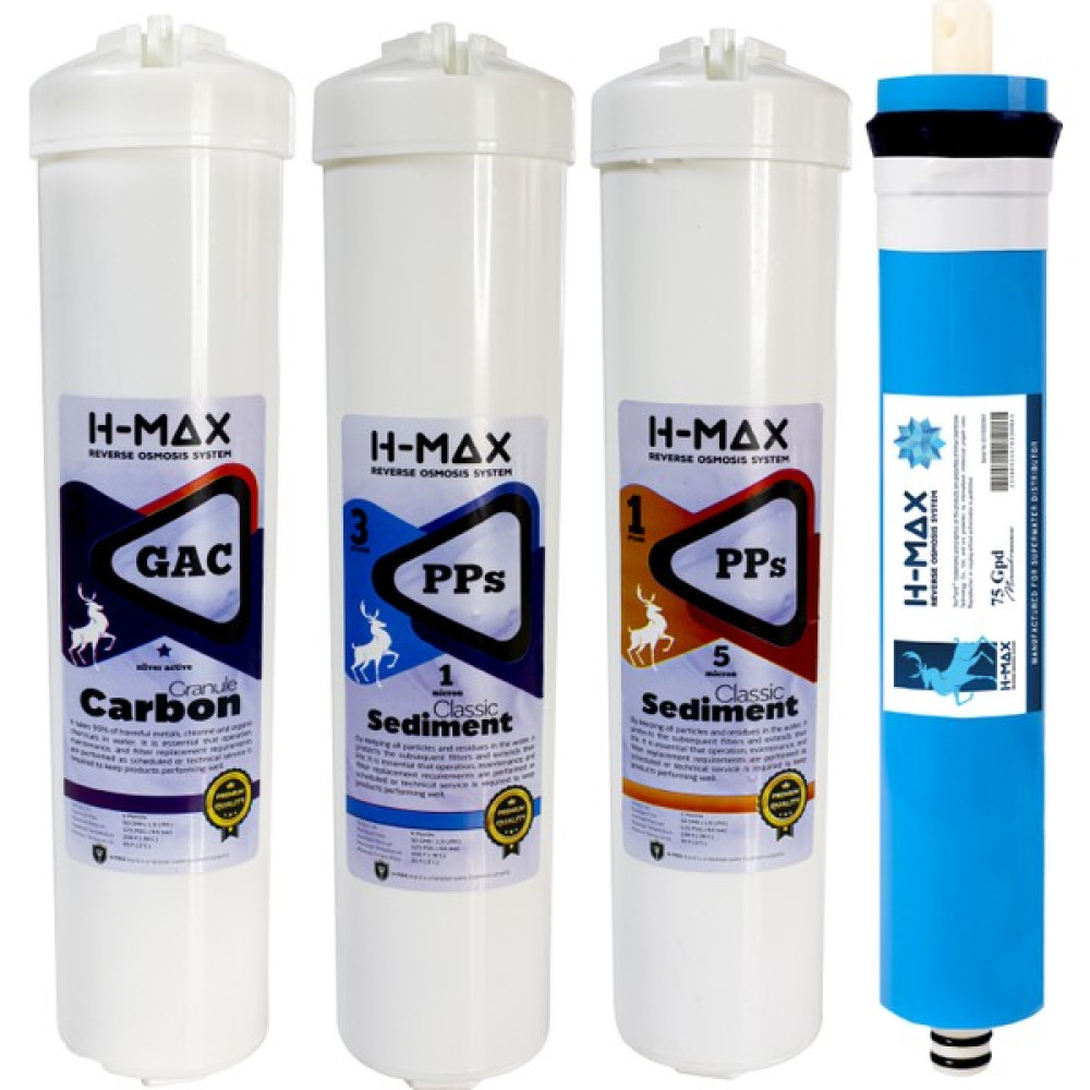 H-Max 80 Gpd Membranlı Çift Sedimentli Kapalı Kasa Cihazlara Uyumlu Filtre - Beyaz Bahçe Makinesi Aksesuar & Yedek Parça Fiyatı