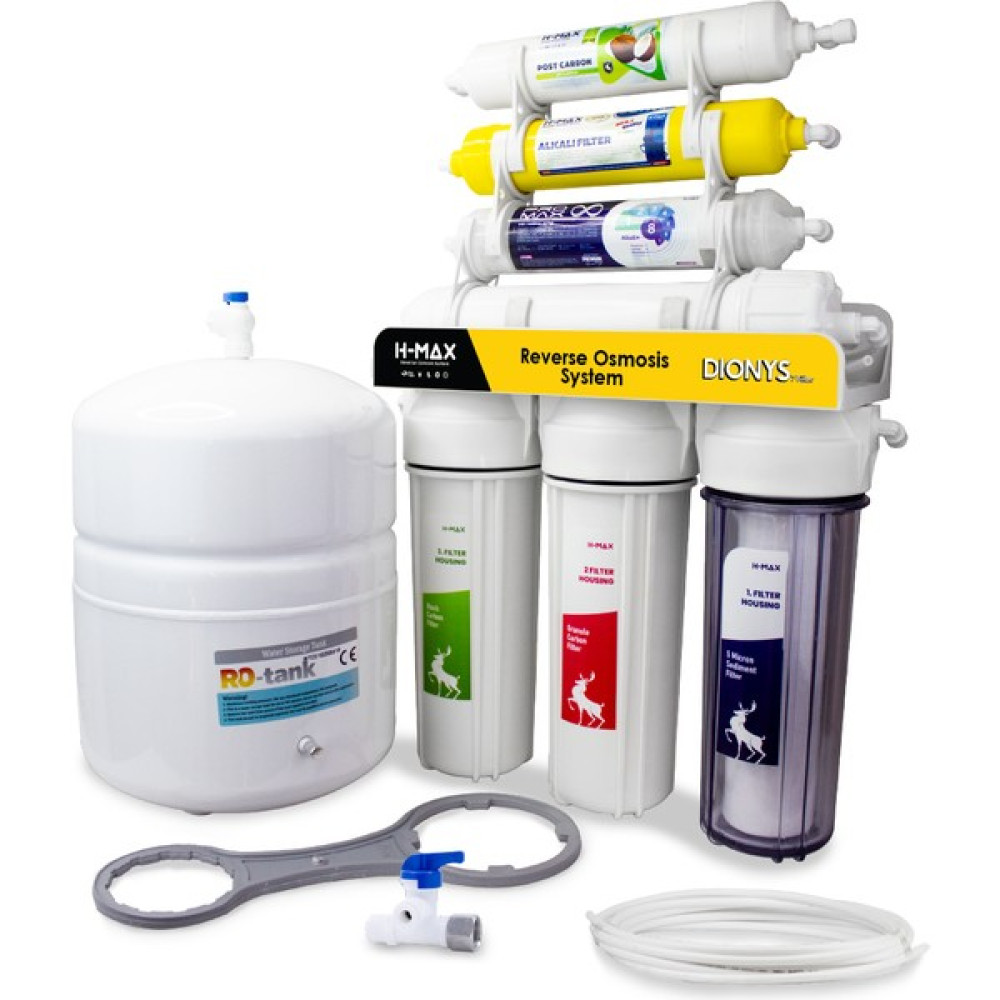 H-Max Dionys 7 Filtreli Lg Membranlı 9 Litre Çelik Tanklı Açık Kasa Su Arıtma Cihazı - 0028 - Renkli Bahçe Makinesi Fiyatı