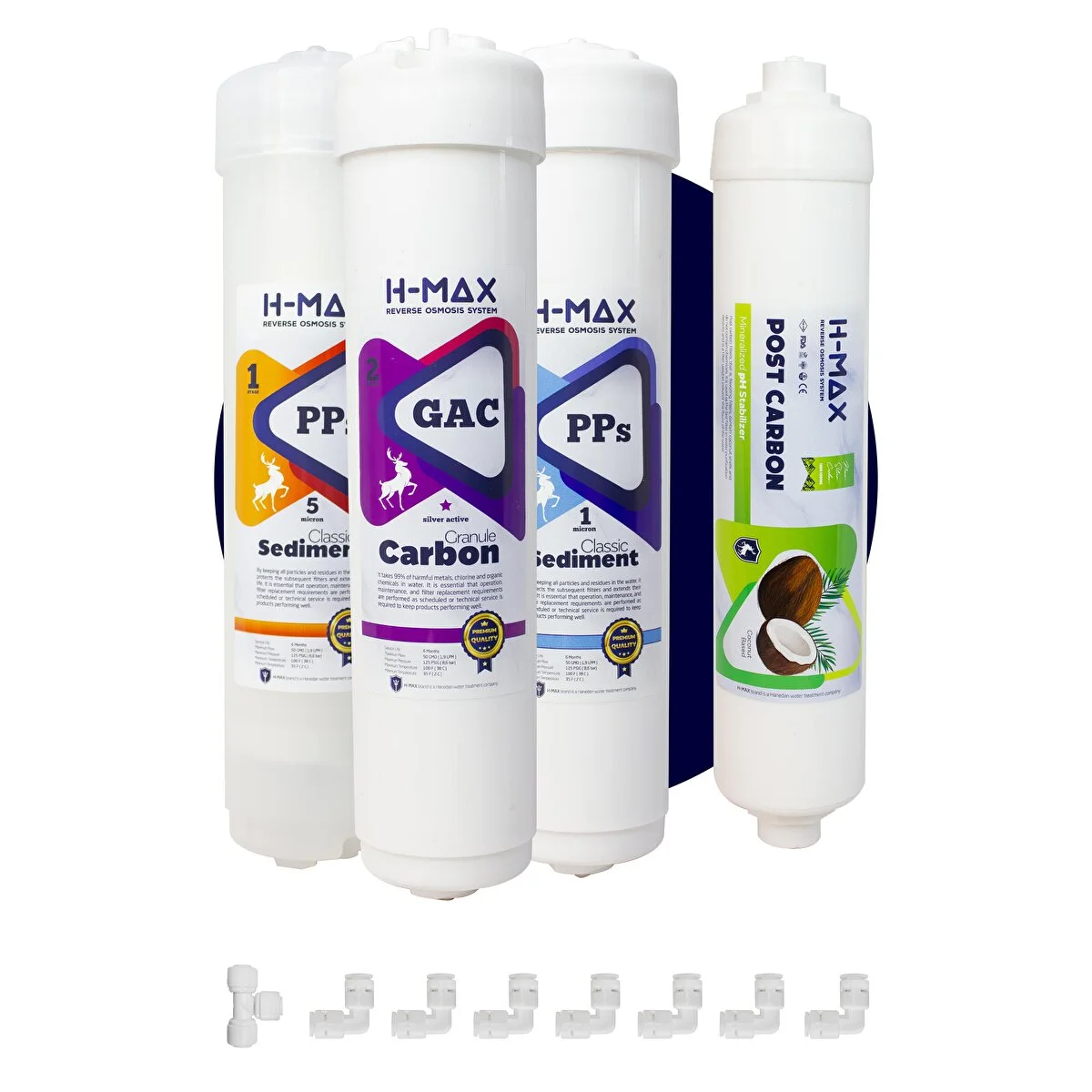 H-MAX H-max Kapalı Kasa Su Arıtma Cihazı 4'lü Filtre Seti - 0053 Su Arıtma Cihazı Fiyatı