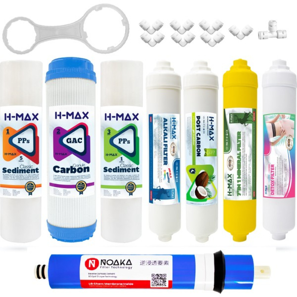 H-Max Lg Membranlı Açık Kasa Su Arıtma 8'li Filtre Seti - 0045 - Beyaz Bahçe Makinesi Aksesuar & Yedek Parça Fiyatı