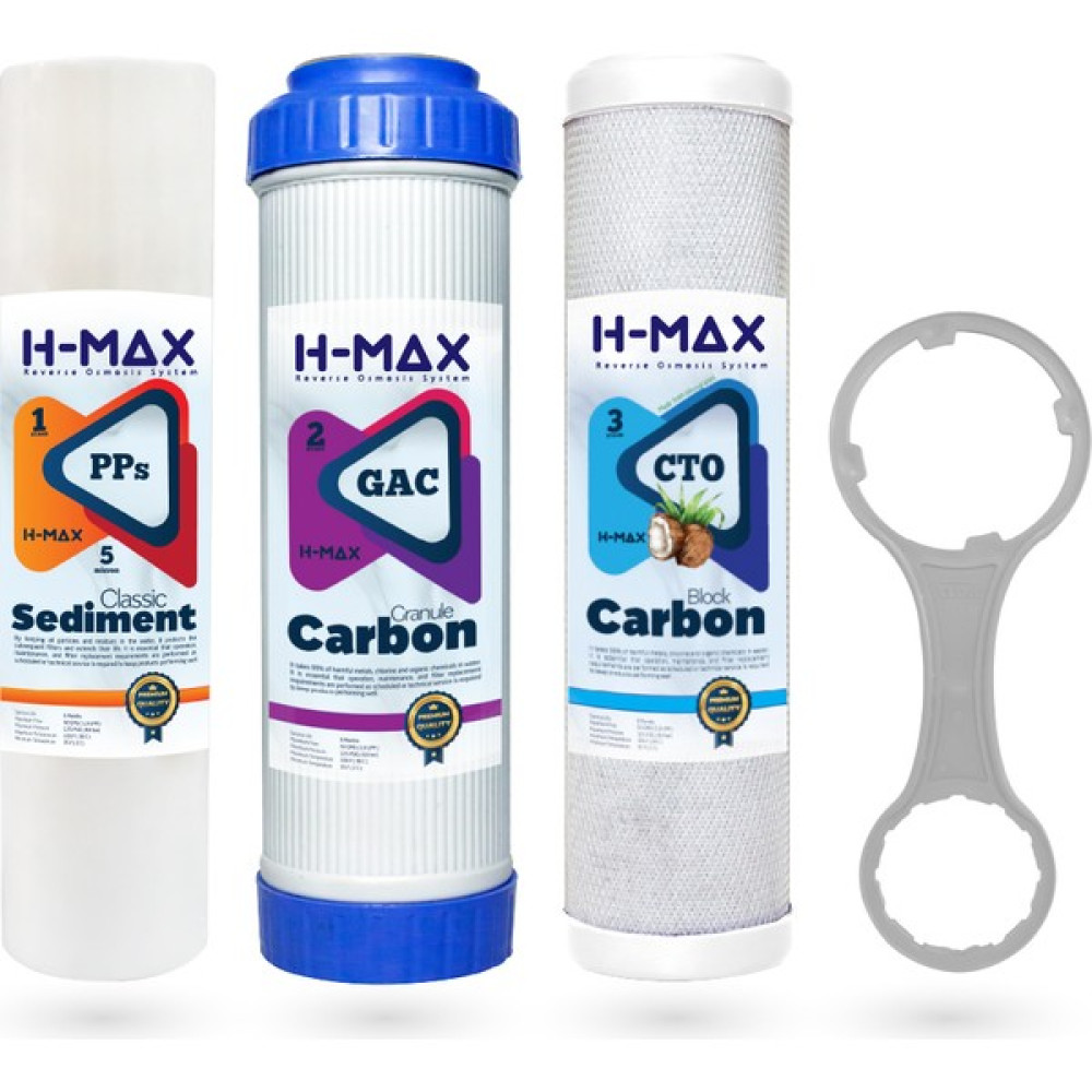 H-Max Reverse Osmosis System Açık Kasa Su Arıtma 3lü Filtre Seti - YOK Bahçe Makinesi Aksesuar & Yedek Parça Fiyatı