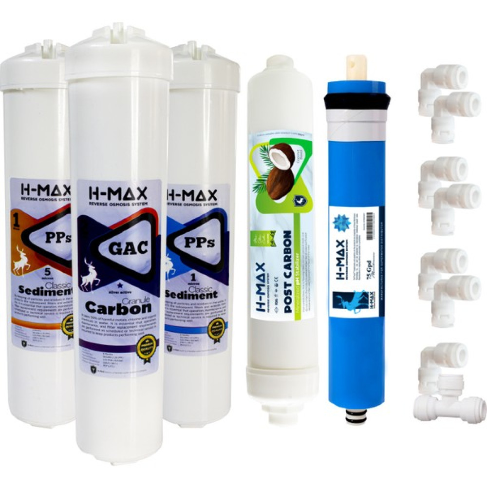 H-MAX Reverse Osmosis System H-Max Hanedan Marka Su Arıtma Cihazı Filtresi Kapalı Kasa 5'li Filtre Seti - H-Max Membran - A0054 Bahçe Makinesi Aksesuar & Yedek Parça Fiyatı