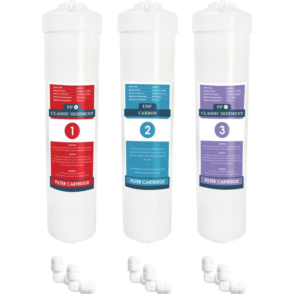 H-MAX Reverse Osmosis System Hanedan Kapalı Kasa Su Arıtma Cihazı 3lü Inline Su Arıtma Ön Filtre Bahçe Makinesi Aksesuar & Yedek Parça Fiyatı