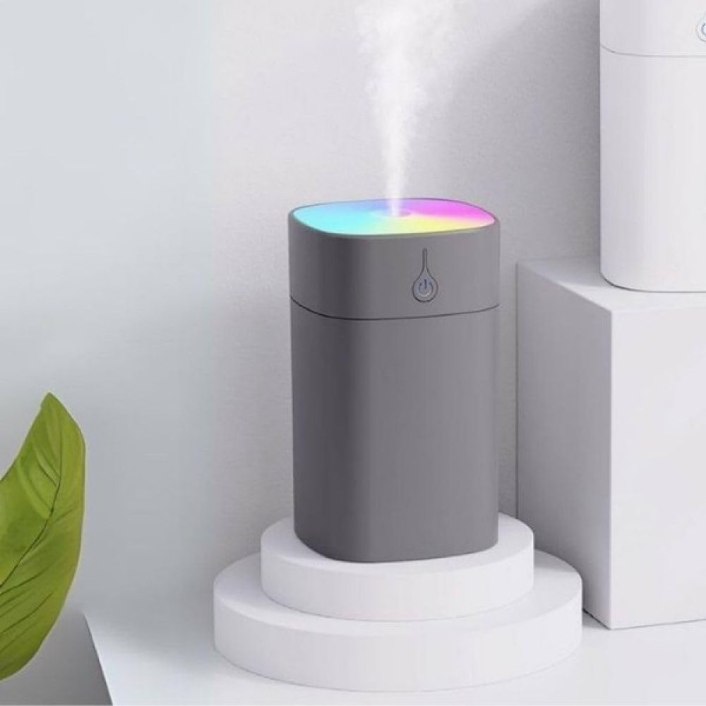 H20 Humidifier 400 ml Ulrasonik Hava Nemlendirici Buhar Makinesi ve Aroma Difüzörük - Oda Kokusu Hediyeli - Beyaz Diğer Fiyatı
