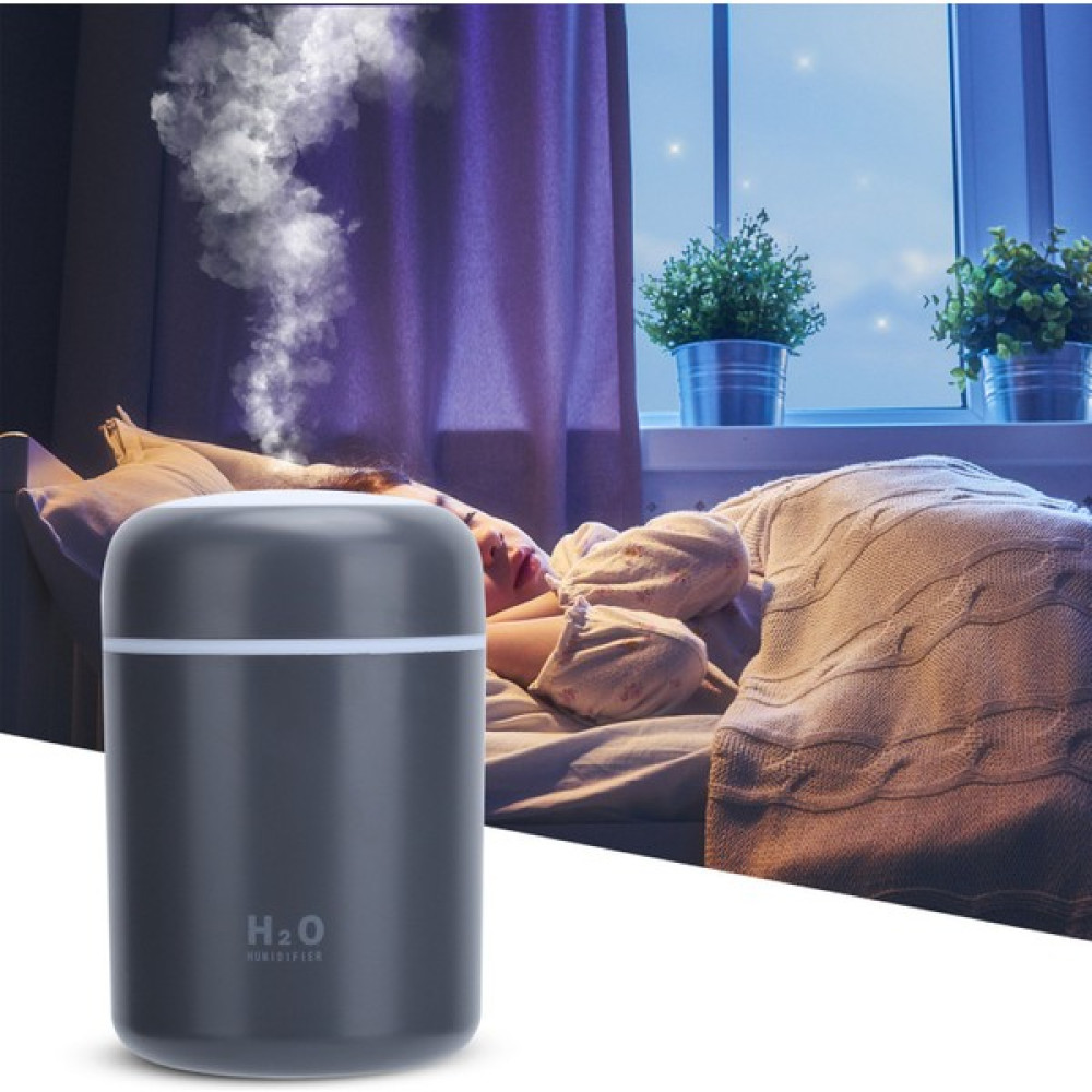H2O Humidifier 300 ml Ulrasonik Hava Nemlendirici Buhar Makinesi ve Aroma Difüzörü H2O 4507 - Siyah Hava Temizleme - Nemlendirme Cihazları Fiyatı