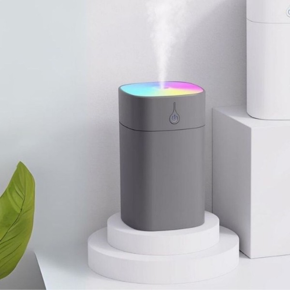 H2O Humidifier 400ML Ultrasonik Hava Nemlendirici Buhar Makinesi ve Aroma Difüzörü - Gri Hava Temizleme - Nemlendirme Cihazları Fiyatı