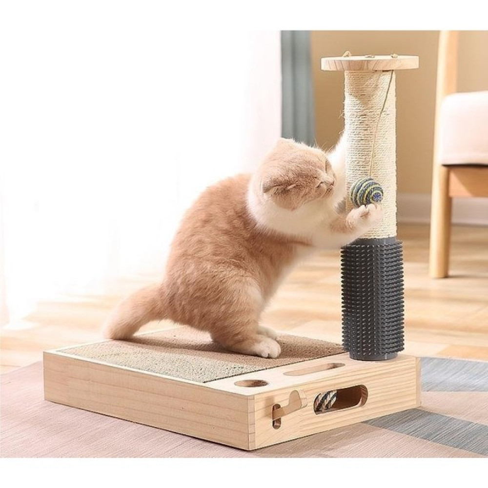 H9 Kedi Tırmalama Topu Tırmalama Tahtası Öğütücü Aşınmaya Dayanıklı Sisal Oluklu Kağıt Masif Ahşap Kombinasyonu Takım Elbise Tek Parça Hamster Kedi... Evcil Hayvan Ürünleri Fiyatı
