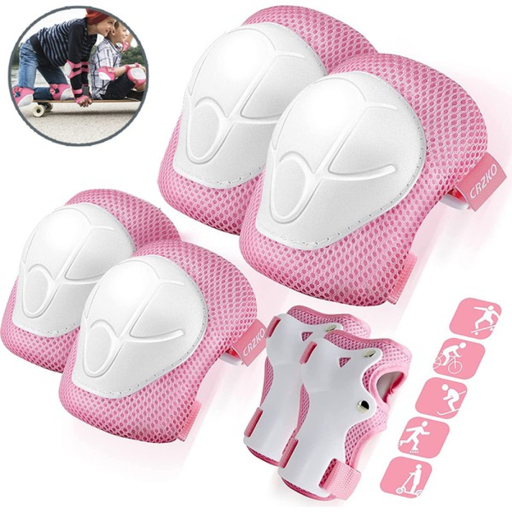 Habby Çocuk Paten Dizlikleri Set Pembe (Yurt Dışından) Futbol Malzemeleri Fiyatı