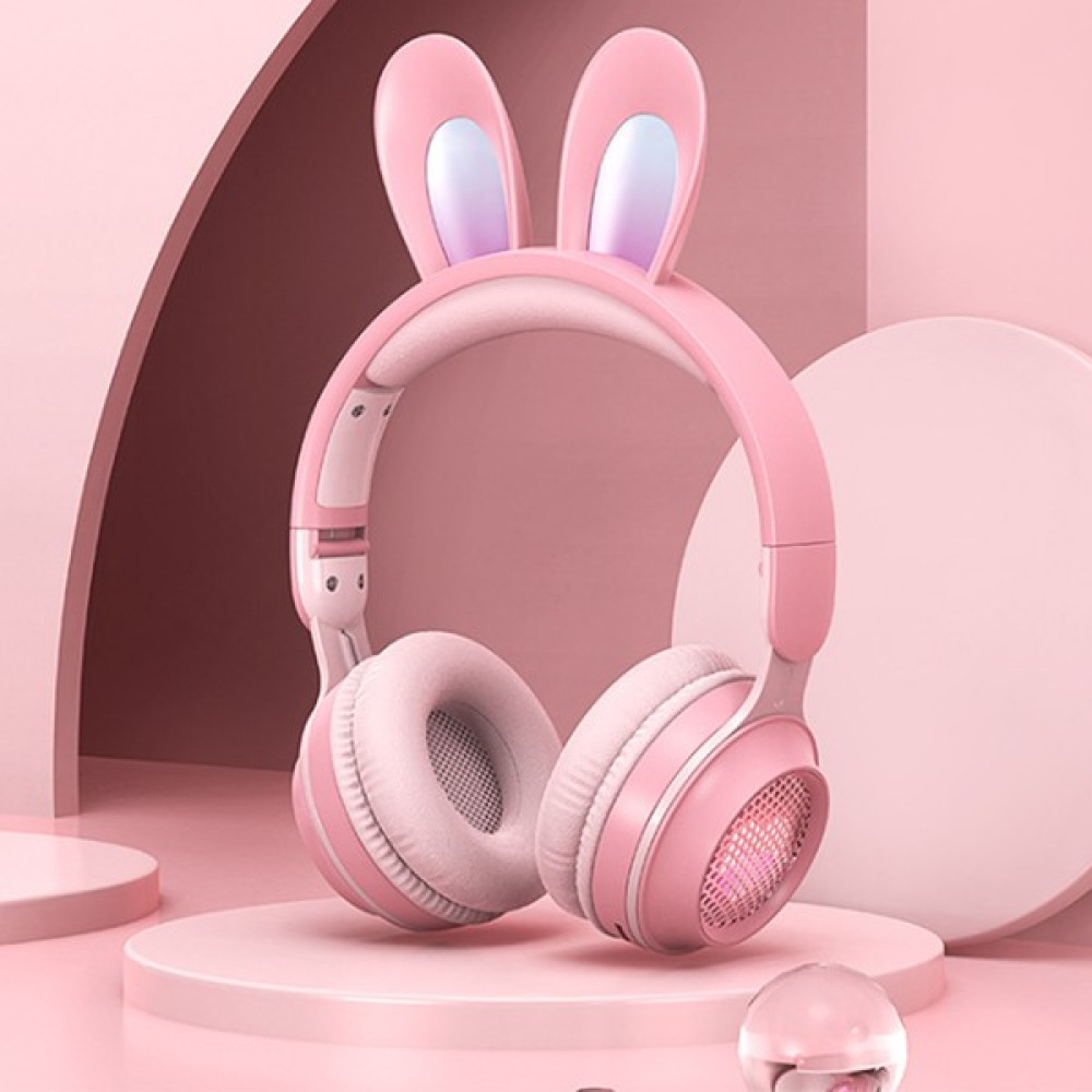Habby Çocuklar Için Katlanabilir Tavşan Kulaklı Bluetooth 5.0 Kulaklık (Yurt Dışından) - Pembe Kulak Üstü Kulaklık Fiyatı