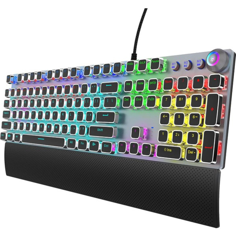 Habby Mechanical Gaming Keyboard, LED Rainbow Gaming Backlight, 104 Keys (Yurt Dışından) - Siyah Oyuncu Klavyesi Fiyatı