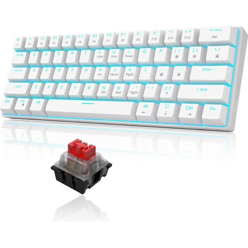 Habby Mini %60 Mekanik Arkadan Aydınlatmalı Oyun Klavyesi Beyaz (Yurt Dışından) Oyuncu Klavyesi Fiyatı