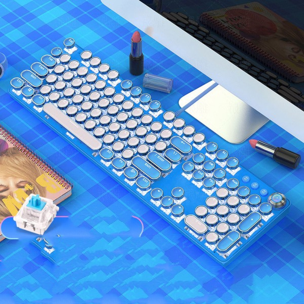Habby Rgb Kablolu %60 Kompakt Mekanik Klavye Mavi Beyaz Punk Versiyonu (Yurt Dışından) Oyuncu Klavyesi Fiyatı
