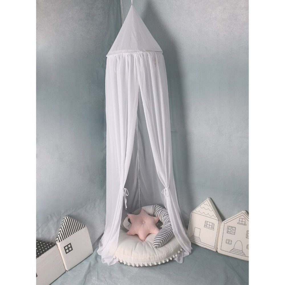 Habby Şifon Cibinlik Çocuk Odası Dekorasyonu Oyun Çadırı (Beyaz) (Yurt Dışından) - 1*1*1cm - Beyaz Bebek Cibinlik Fiyatı