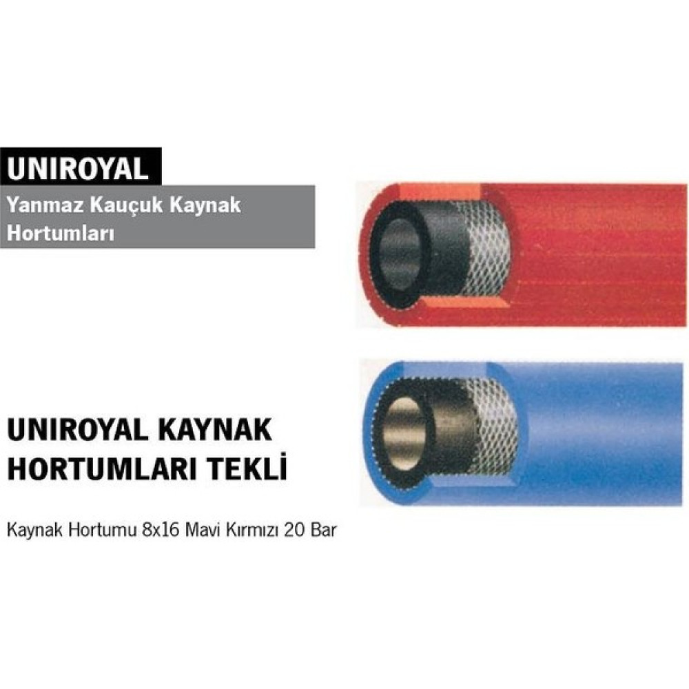 Habib Makina (100 Metre) Unıroyal Yanmaz Kauçuk Kaynak Hortumları (Tekli) Oto Boyaları Fiyatı