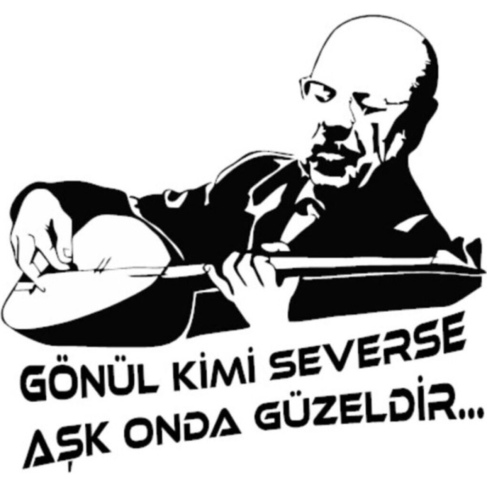 Habune Neşet Ertaş Sticker - 1 - Renkli Oto Boyaları Fiyatı