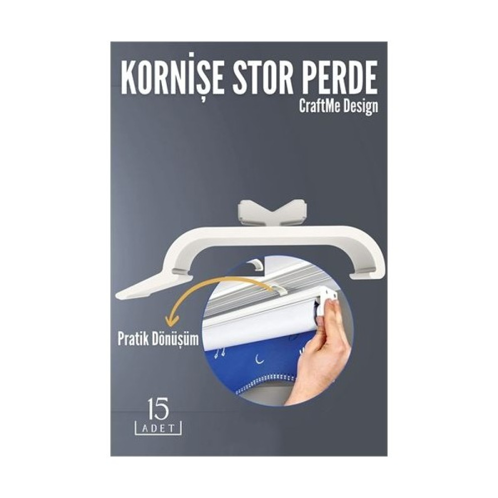 Hacarlıoğlu Transformacion Kornişe Stor Perde Montaj Aparatı 15 Adet 718607 Perde Aksesuarı Fiyatı