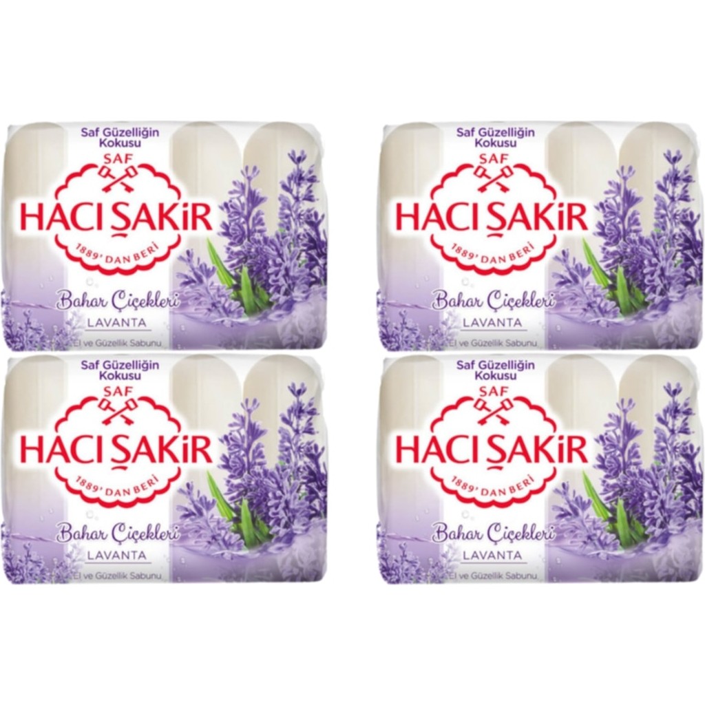 Hacı Şakir Bahar Çiçekleri Lavanta El ve Güzellik Sabunu 4 Adet 4X70 gr Hacı Lavanta Sabunlar Fiyatı
