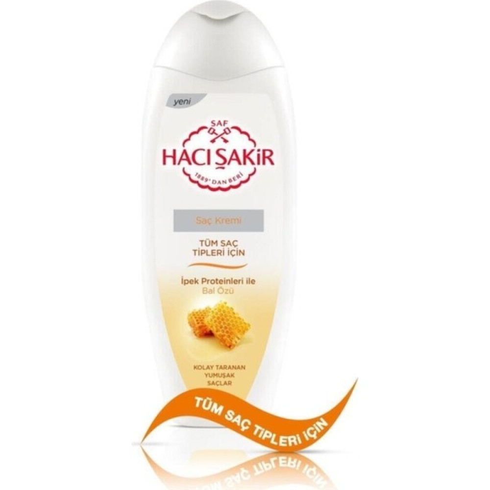 Hacı Şakir Bal Özlü Tüm Saçlar Saç Kremi 500 ml - Renkli Şampuan ve Saç Kremi Fiyatı