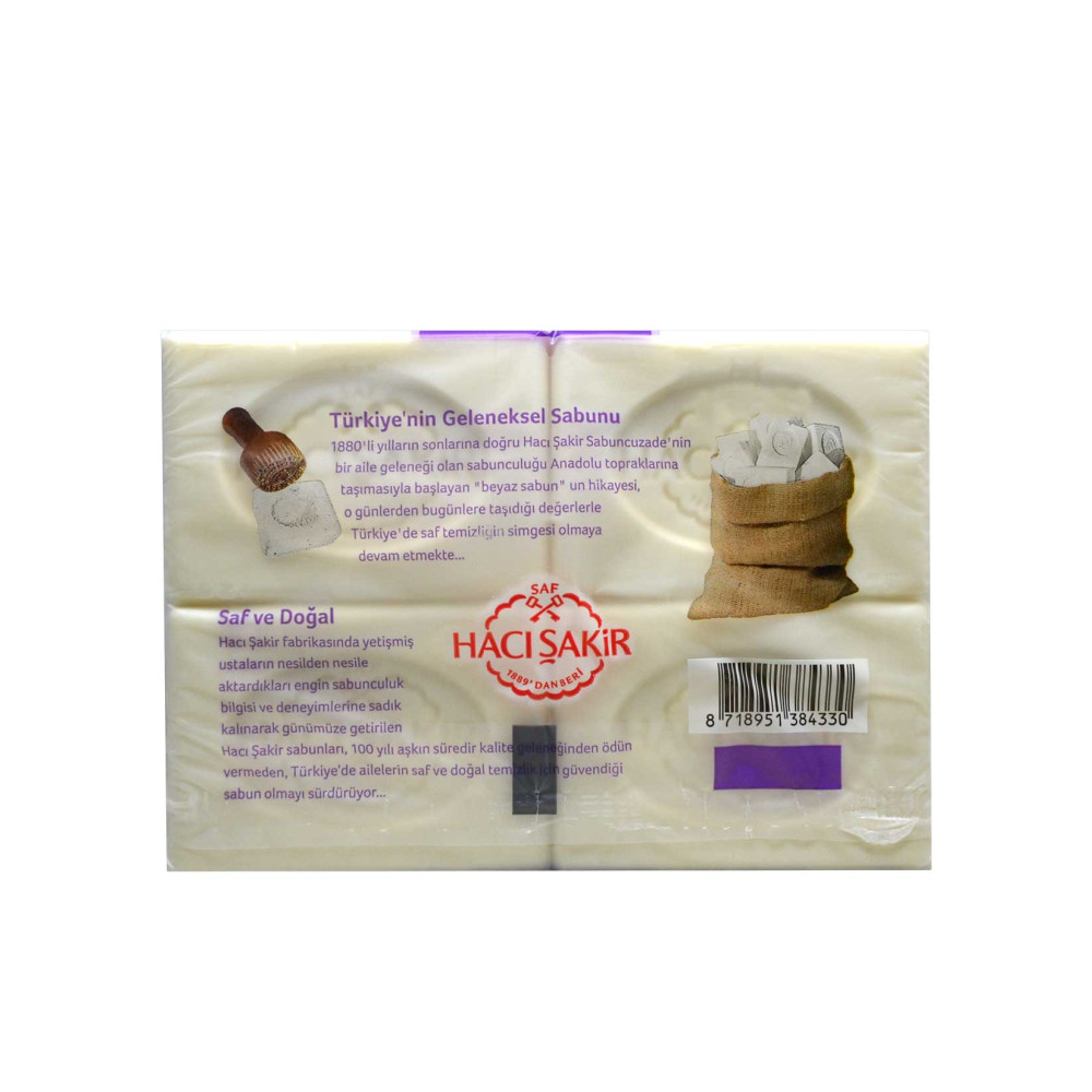 Hacı Şakir Banyo Sabunu 4 x 150 gr Lavanta