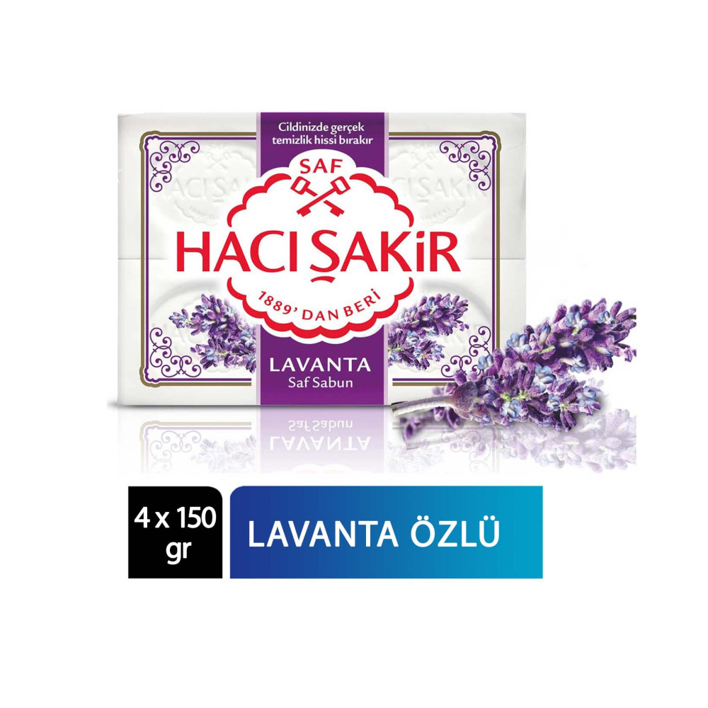 Hacı Şakir Banyo Sabunu 4 x 150 gr Lavanta Sabunlar Fiyatı
