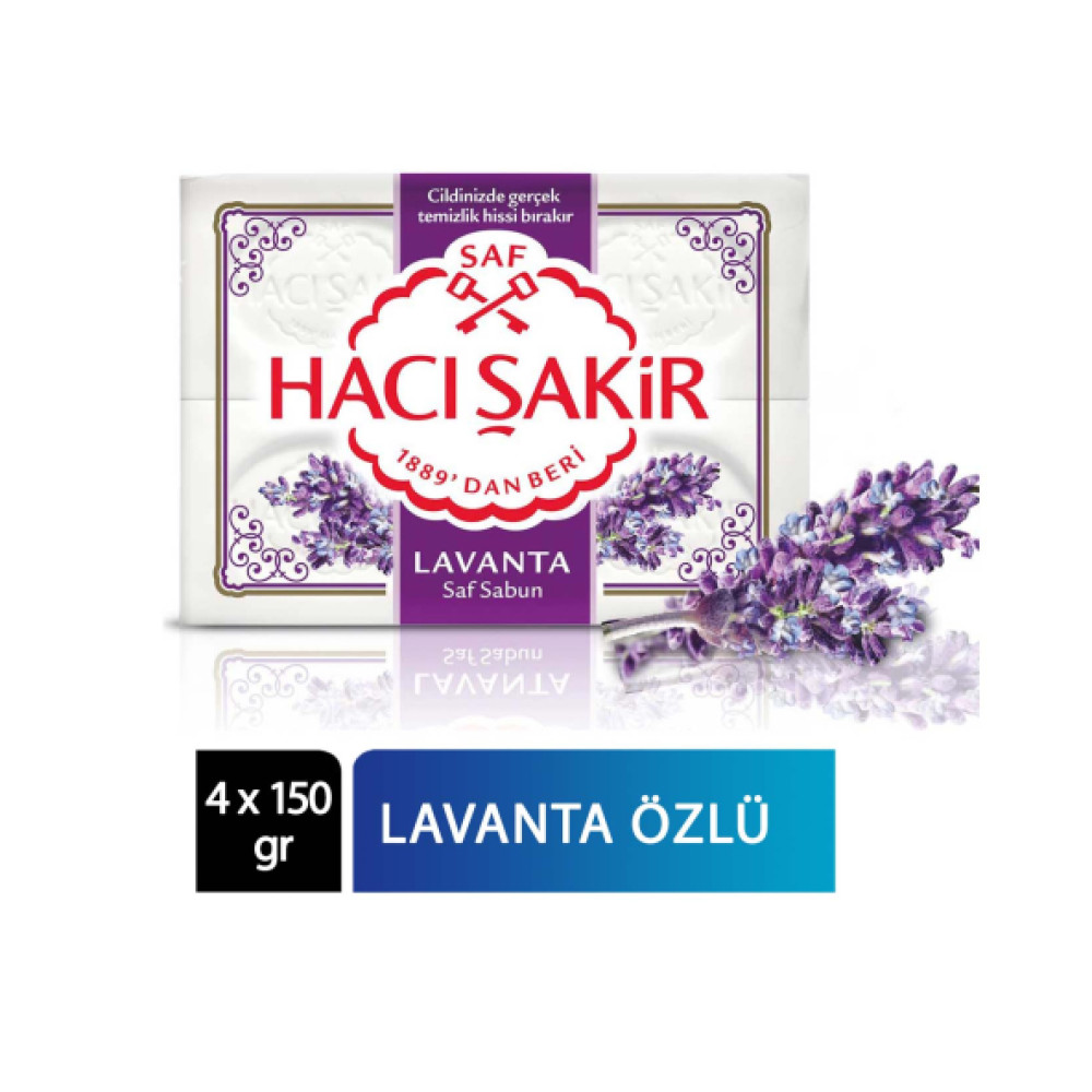 Haci Sakir Banyo Sabunu 4 X 150 Gr Lavanta Kokulu Duş Jelleri ve Banyo Köpükleri Fiyatı
