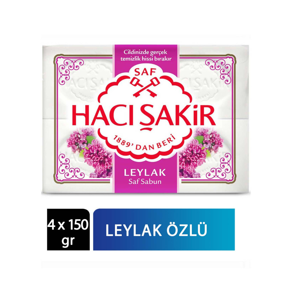 Hacı Şakir Banyo Sabunu 4 x 150 gr Leylak Sabunlar Fiyatı