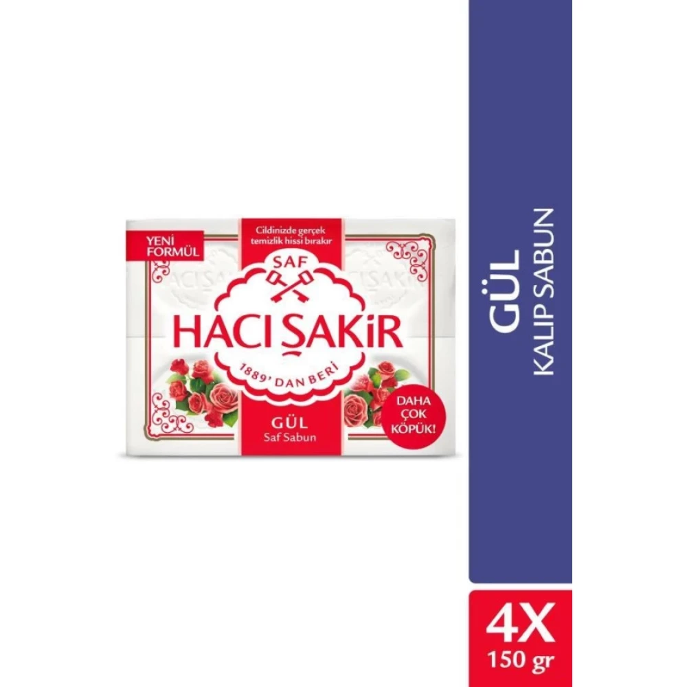 Hacı Şakir Gül 4X150 Gr Kalıp Sabun Duş Jelleri ve Banyo Köpükleri Fiyatı