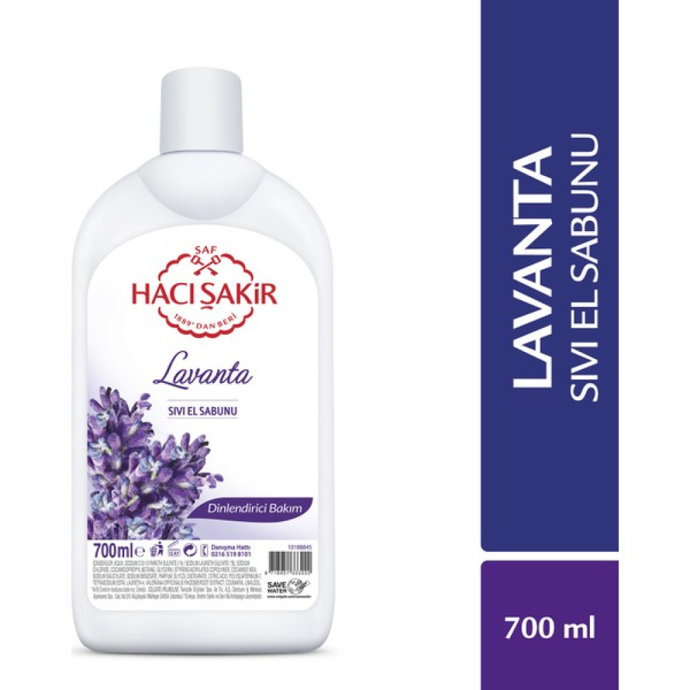 Hacı Şakir Lavanta Dinlendirici Bakım Sıvı El Sabunu 700 ml Sabunlar Fiyatı