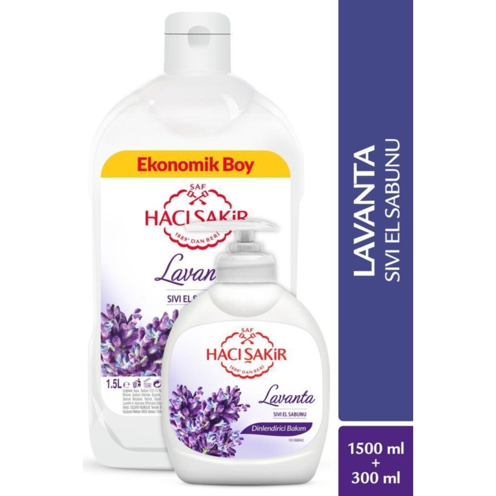 Hacı Şakir Lavanta Kokusuyla Dinlendirici Bakım Sıvı El Sabunu 1500 ml + 300 ml Ekonomik Set Evcil Hayvan Ürünleri Fiyatı