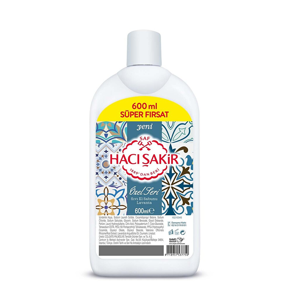 Hacı Şakir Özel Seri Sıvı Sabun 600 ml Sabunlar Fiyatı