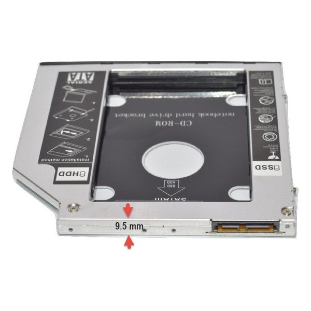 Hadron 9.5mm HDD Caddy Laptop Notebook Sata 4716P DVD To SSD Kutusu HDD Kutuları Fiyatı