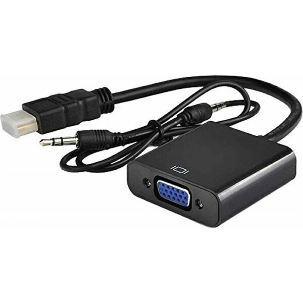 Hadron HDMI To VGA Kablo Monitör Tv Çevirici Dönüştürücü Kablo + Ses Kablo Destekli Bilgisayar Çevirici ve Adaptörü Fiyatı