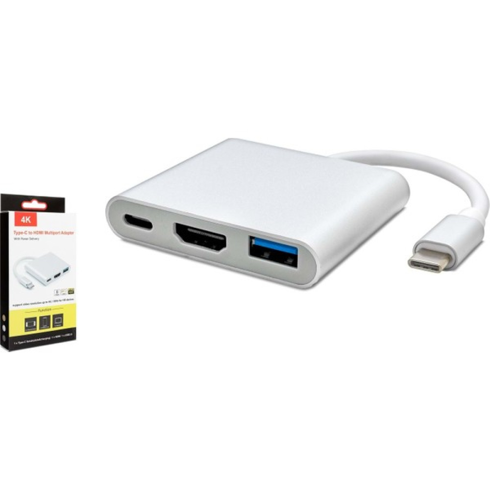 Hadron HDX7764 Type-C To HDMI USB 3.0 Çevirici 3'in 1 Dönüştürücü Adaptör Bilgisayar Çevirici ve Adaptörü Fiyatı
