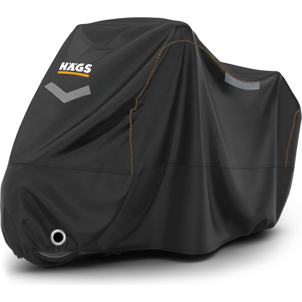 Haegs Motosiklet Brandası, Motor Kılıfı, Örtüsü Dış Mekan Kışa Dayanıklı (XL:245X95X125 Cm) - Siyah - XL: 245 x 95 x 125 cm - Siyah Motorsiklet Brandaları Fiyatı