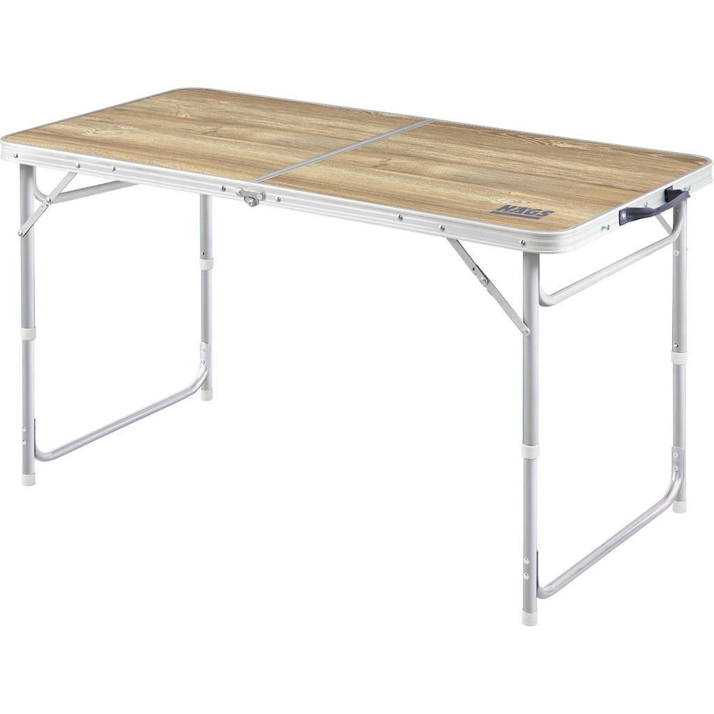 Haegs Portatif Kamp Masası, 3 Yükseklik Ayarlı, Katlanır Alüminyum Piknik Masası 120X60 Naturel Meşe Kamp & Piknik Masası Fiyatı