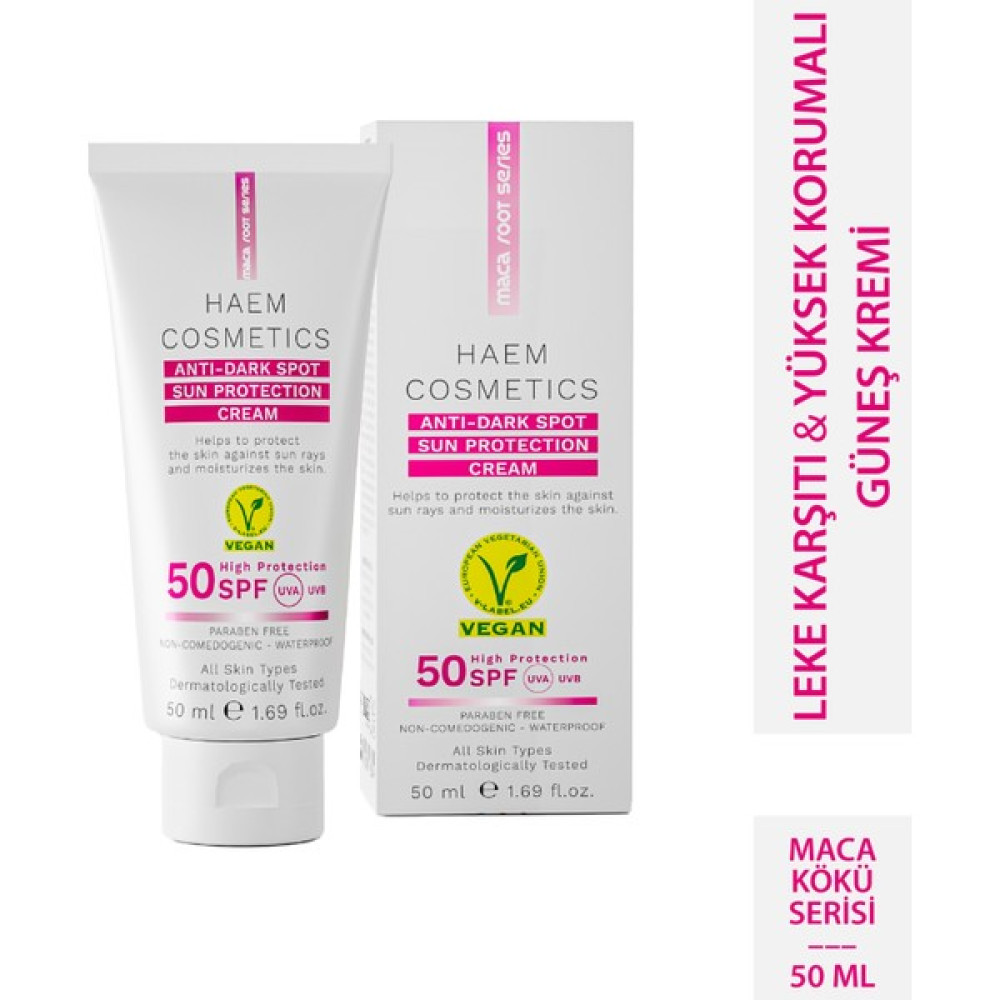 Haem Cosmetics Leke Karşıtı, Yüksek Korumalı Maca Extract Içeren Özel Formüllü Güneş Kremi Güneş Kremleri ve Losyonları Fiyatı