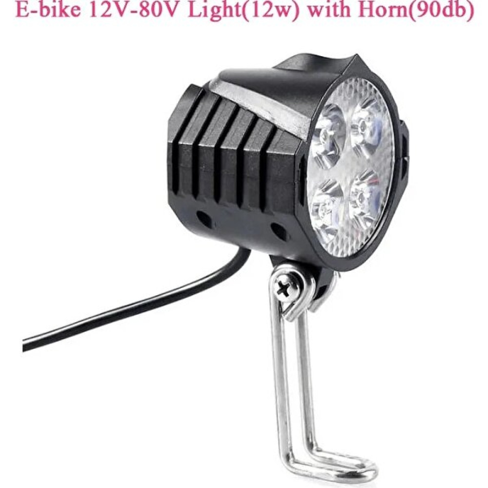 Hafif Korna Tarzı Ebike E-Bike 12V 24V 36V 48V 60V 72V Elektrikli Bisiklet Korna ile Işık Su Geçirmez Yüksek Li Far Korna Seti Ön Far (Yurt Dışından) Bisiklet Aksesuarları Fiyatı