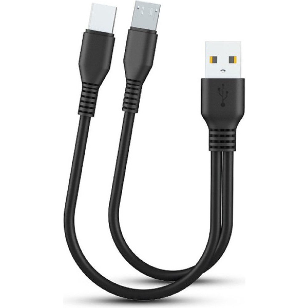 Haibeishe Android Type-C Şarj Cihazı Için Çift Şarj Güç Bankası USB C Şarj Kablosu - Siyah (Yurt Dışından) Oto Boyaları Fiyatı