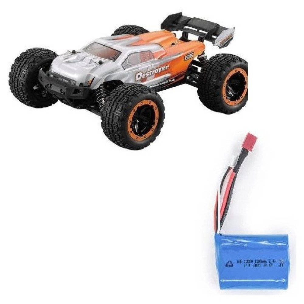 Haıboxıng 1/16 Destroyer Uzaktan Kumandalı Model Araba Rtr 4WD Brushless Truck (Turuncu) + Extra Bataryalı - Beyaz RC Araçlar ve Aksesuarları Fiyatı