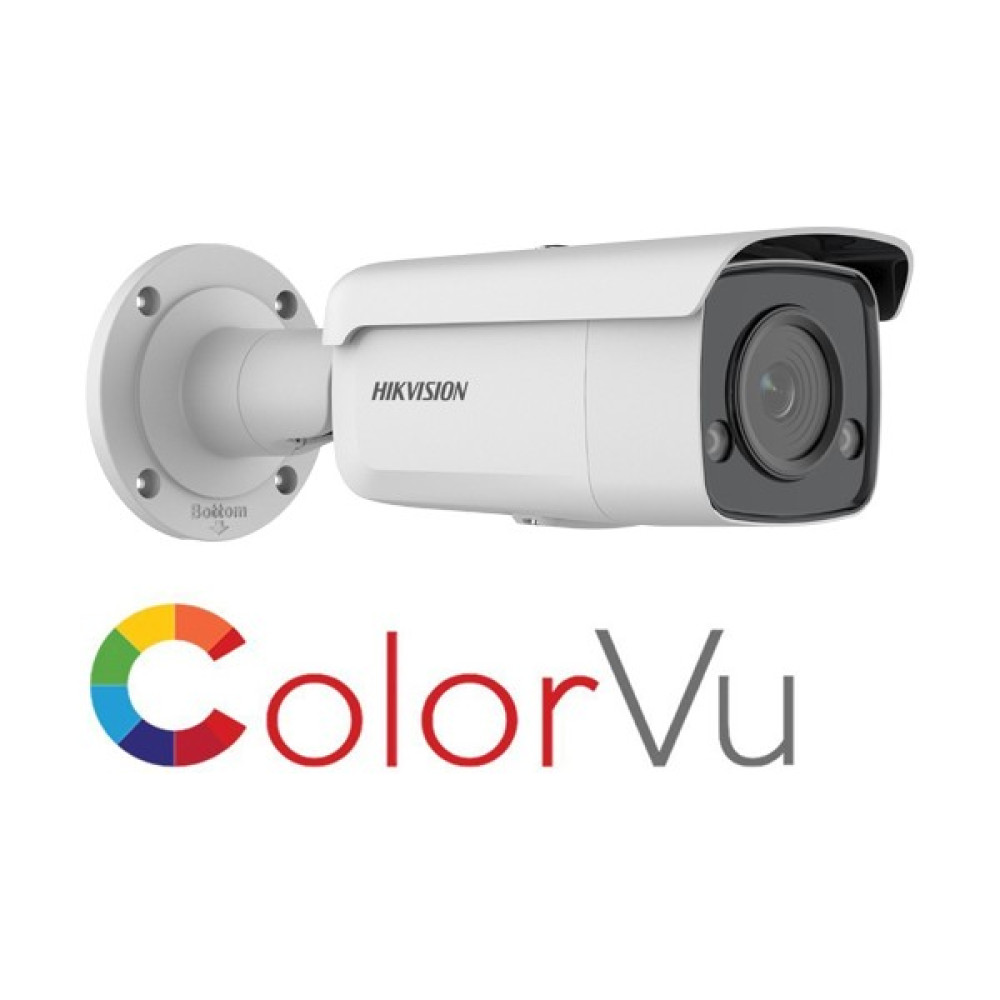 Haıkon (DS-2CD2T47G2-L) 4mp 4mm Cmos Blc, Hlc, 3D Dnrl Colorvu Fıxed Ir Bullet KAMERA-60MT. H265+ Güvenlik Kameraları Fiyatı