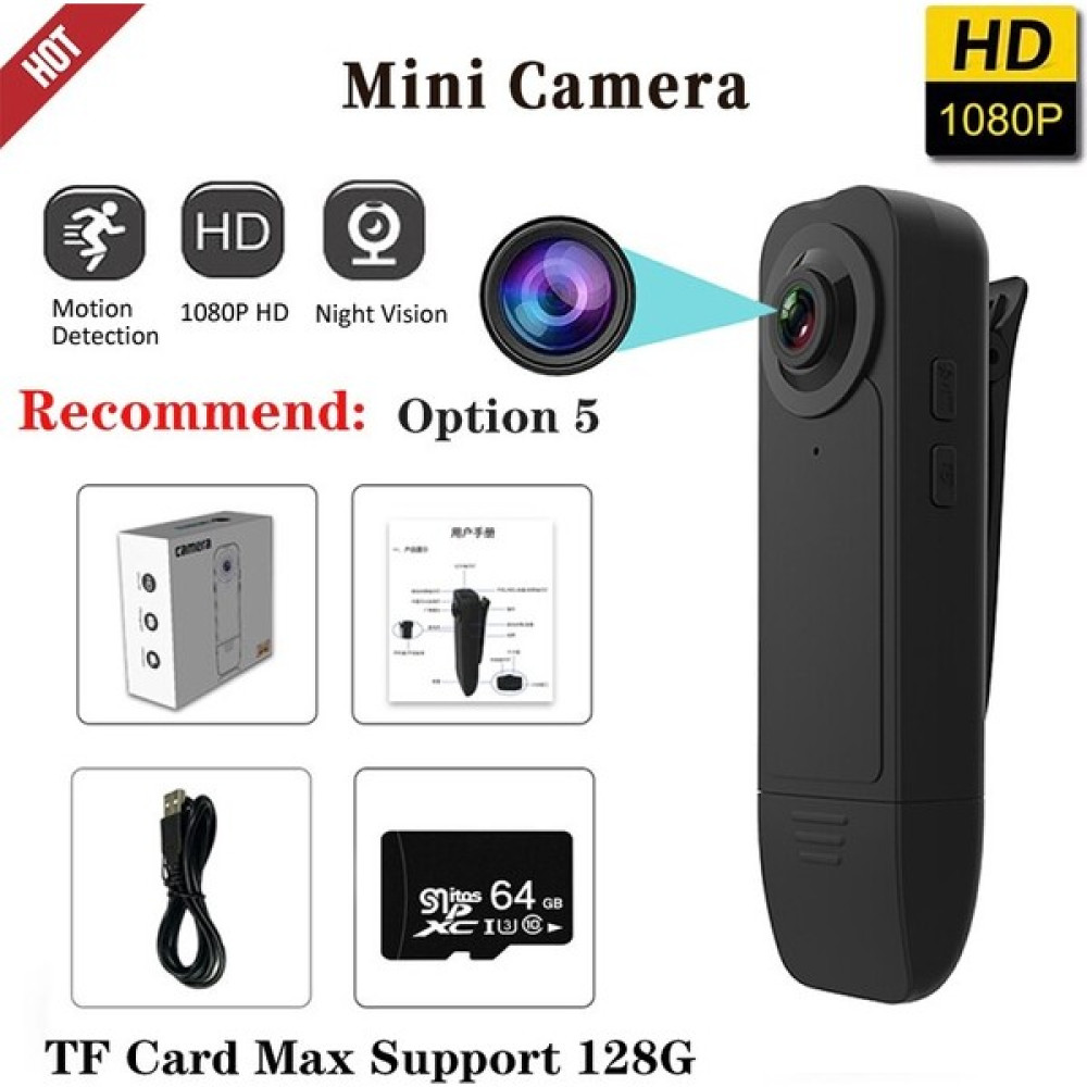 Hainan Shenda A18 Hd 1080 Mini Kamera - Siyah (Yurt Dışından) Güvenlik Kameraları Fiyatı