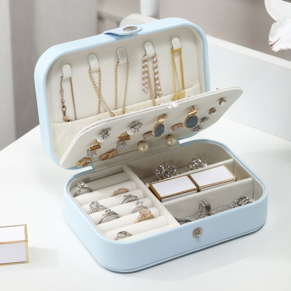 Hainan Shenda Iki Katlı Çok Bölmeli Takı Organizer Kutusu - Mavi (Yurt Dışından) - 5x11x30cm Eşya Saklama Kutusu Fiyatı