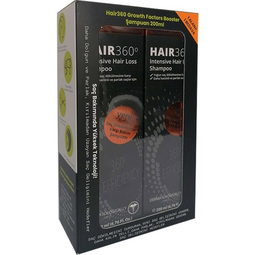 Hair 360 360 Growth Factors Booster Sampuan Şampuan ve Saç Kremi Fiyatı